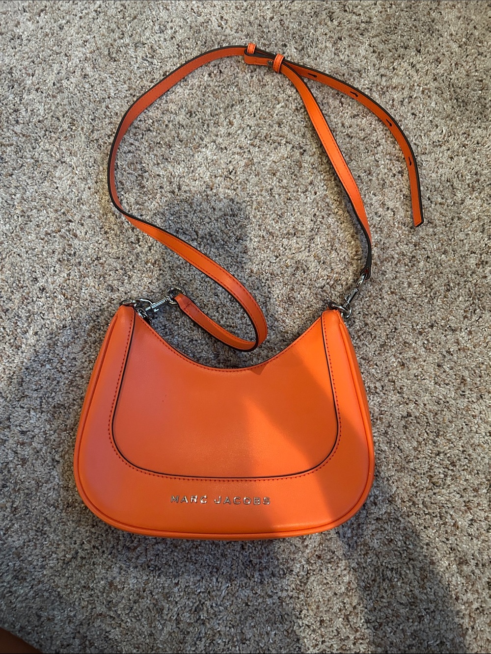 Marc Jacobs Orange Leather Shoulder Bag